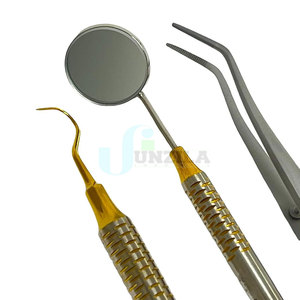 Kit dentaire de haute qualité avec poignées moletées, miroir et sonde incurvée pour les soins bucco-dentaires quotidiens - Product Image 4