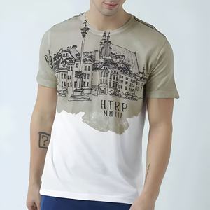 เสื้อยืดคัสตอมผู้ชายทรงโอเวอร์ไซส์ ผ้าฝ้าย 100% หนัก 260 กรัม พิมพ์ลาย DTG สไตล์ยูบันเรโทร เฟด บลังค์ที ราคาขายส่ง - Product Image 1