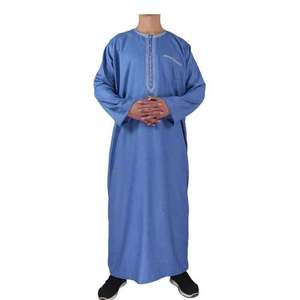 OEM Service Breathable <b>Men</b> Jubbah Thobes New Style Islamic Clothing Arabic Style <b>Men's</b> Jubba <b>Thobe</b> - Product Image 2