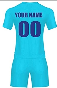 Maillot de football jaune personnalisé pour homme, manches courtes, sublimation du nom de l'équipe, 00, polyester respirant, uniforme - Product Image 6
