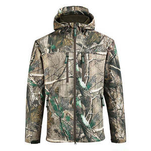 Nouvelle Arrivée 2026 – Veste Tactique à Capuche Camouflage Real Tree Doublée Polaire pour Hommes – Idéale Chasse et Environnements Humides - Product Image 1