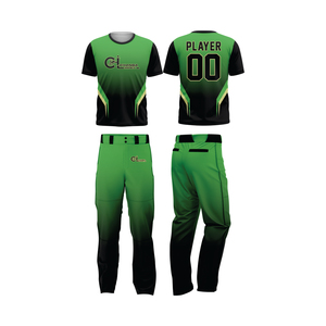 ชุดยูนิฟอร์มซอฟต์บอลชายหญิง Changa Impex สีเขียวดำ พิมพ์ลายแบบ Sublimation ระบายเหงื่อ แห้งเร็ว แขนสั้น ทรงสปอร์ต เหมาะกับทุกฤดูกาล - Product Image 5