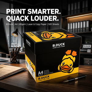 Papier copie blanc B.DUCK A4 léger 80 g/m² durable fabriqué en Thaïlande pour des performances optimales - Product Image 3