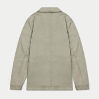 Blouson utilitaire en jean délavé gris-vert pour homme, coupe décontractée, à capuche, coupe-vent, doublure en fourrure de mouton, vêtement d'extérieur d'hiver