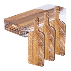 Planche à découper en bois d'acacia de 15 pouces avec poignée intégrée, compatible lave-vaisselle, écologique, planche de service pour charcuterie pour la cuisine - Product Image 3