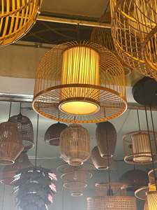 Vietchoice Handmade Rattan Cylinder <b>Lamp</b> Covers European <b>Antique</b> Style Hand Woven Eco-Friendly Light Shades 1-Year Warranty - Product Image 5