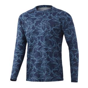 Long Sleeve Print Rash Guard Fishing <b>Swim</b> <b>T</b>-<b>Shirts</b> UPF 50 Sun Protection Waterproof Breathable Windproof Anti-Bacterial - Product Image 6
