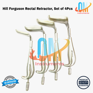 Ensemble de 4 instruments chirurgicaux de qualité supérieure Hill Ferguson Rectal Retractor à fibre optique |   Instruments OldMed - Product Image 1