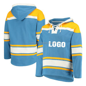 Custom Team Ice Hockey Jersey Lace-Up Design OEM Service 100% Polyester Breathable Flag Wholesale Supply - Product Image 2