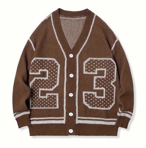 Varsity Collegiate Style Knit <b>Sweater</b> Loose Streetwear Winter Pullover - High Quality Soft Ladies Autumn Knitwear breathable - Product Image 1