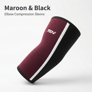 Manchon de coude en néoprène extensible et léger, antidérapant, réglable, pour une protection professionnelle et un soutien pour l'entraînement musculaire - Product Image 1