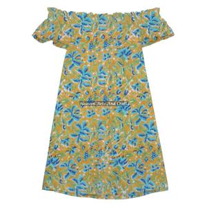 Vestido de Fiesta Estampado de Alta Calidad para Niñas, Vestido Casual con Hombros Descubiertos para Mujer - Product Image 6