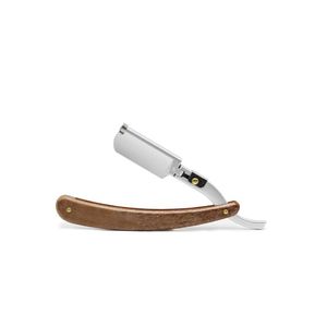 Navaja de Afeitar Recta con Mango de Madera y Hoja de Acero Inoxidable para Afeitar la Cara, Uso en Barberías, 23.5cm - Product Image 2