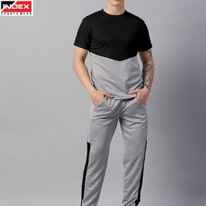 Affordable Deal USA mens <b>tracksuit</b> tshirt trouser set summer breathable gym wear casual fitness sports stylish outfit - Product Image 1
