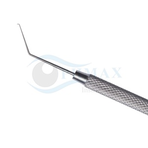 Gancho para lentes oftálmicas Sinskey II de alta calidad, gancho angulado para manipulación de lentes, punta roma angulada de 0,2 mm de diámetro, acero inoxidable - Product Image 2