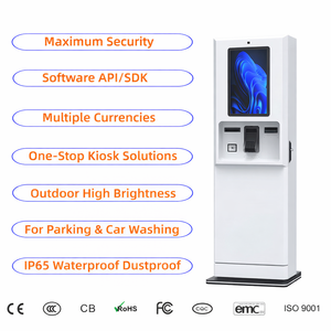 ตู้ชำระเงินกลางแจ้งกันน้ำ IP65 หน้าจอสัมผัส บริการตนเอง เครื่องสแกน QR พร้อมเครื่องพิมพ์ตั๋ว เครื่องรีไซเคิลเงินสด สำหรับล้างรถ จอดรถ <span class=keywords><strong>SDK</strong></span> - Product Image 1