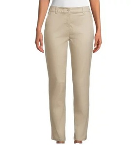 กางเกงขายาวทรงสลิมฟิต ผ้าแคนวาสน้ำหนักเบา ระบายอากาศได้ดี สีพื้น มีกระเป๋าสองข้าง เหมาะสำหรับใส่ลำลอง ทำงาน หรือโอกาสทางการ - Product Image 1