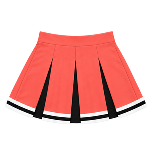 Falda Plisada Roja Coral para Animadoras, Mujeres y Niñas, para Equipos Deportivos, Baile, Entrenamiento, Competencia, Ropa Deportiva - Product Image 2