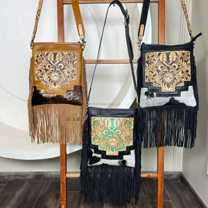 Bolsos Cruzados de Diseño Nuevo y Moderno, Bolsos de Mensajero de Hombro con Flecos de Cuero Hechos a Mano de Alta Calidad, Bolsos de Mano y Carteras de Lujo para Mujer - Product Image 5
