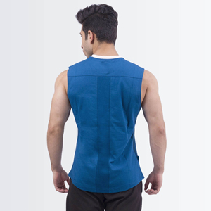 Camiseta sin mangas para hombre de primera calidad, último estilo, color negro, de algodón, transpirable y ligera, para venta en línea. - Product Image 2