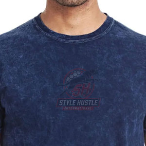 Camisetas de Hombre con Lavado Ácido Hechas a Medida en Fábrica, Camisetas Extra Grandes para Hombre con Lavado Ácido - Product Image 5