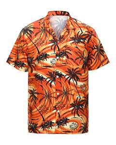 Chemise d'été pour homme en tissu premium, streetwear personnalisé, impression haute qualité, grandes tailles. - Product Image 2