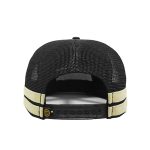 Casquette Trucker en Maille Rayée de Haute Qualité, 5 Panneaux, Snapback, Visière Plate, Logo Imprimé et Brodé, Style Urbain, Personnalisable et Réglable - Product Image 6
