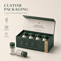 Emballage personnalisé, boîte magnétique, boîtes rigides en papier, boîte cadeau pour huiles essentielles et soins de la peau, emballage de luxe, boîtes avec logo imprimé