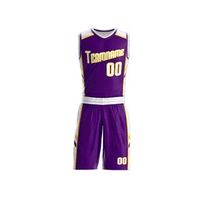 Conjunto de Uniforme de Baloncesto para Hombre, Talla Regular, Personalizado por Sublimación, Jersey de Baloncesto de Secado Rápido, Ropa Deportiva para Entrenamiento en Equipo - Product Image 2