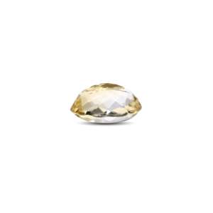 Natural Cat's Eye Citrine Loose Gemstone-6.8 Carat Oval Yellow Certified Wholesale - Product Image 3