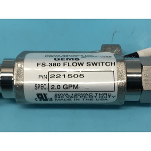 เซ็นเซอร์ Gems รุ่น 221505 FS-380 FLOW SWITCH, 2.0 GPM - อุปกรณ์และอะไหล่เซมิคอนดักเตอร์ระดับโลกที่เชื่อถือได้ - Product Image 3