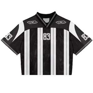 High Quality Boxy <b>Men's</b> Short Sleeve Soccer Football Mesh <b>T</b>-<b>shirts</b> Casual See-Through <b>T</b>-<b>Shirt</b> American Football Mesh Jerseys - Product Image 4