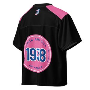Maillot de football Mom Boxy surdimensionné en mesh respirant à manches courtes – Haut de sport pour les fans, idéal pour les jours de match - Product Image 6