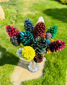 Wooden <b>Ornaments</b> <b>Large</b> Pine Cones Small Pine Cones Natural Pine Cones for Christmas Wreath DIY Natural Looking Pinecone - Product Image 2