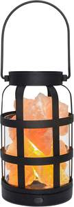Lámpara de Sal Rosa del Himalaya con 5 Bombillas LED, Cable de Alimentación USB y Cesta Metálica con Asa, Lámpara de Sal USB Decorativa con Luz Nocturna - Product Image 2