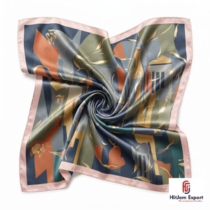Printed Satin Scarf Wholesale Custom Fabric Promotional Gift OEM ODM Supplier Nigeria Ghana Kenya Congo - Product Image 3