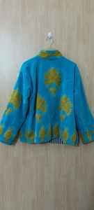 Chaqueta de terciopelo Suzani con bordado a mano, unisex, con forro de algodón, abrigo unisex, chaqueta de fiesta para mujer - Product Image 6