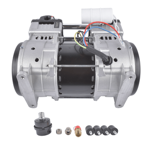 Compressore d'Aria Elettrico a Doppio Pistone 2HP 220V SP 9421 150PSI 6.40CFM 24L con Serbatoio Olio Lubrificante, Configurazione Portatile a Trasmissione Diretta 8 Bar - Product Image 2