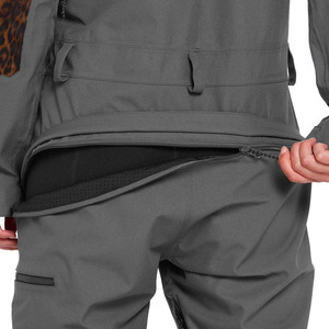 Combinaison de ski pour homme, gris, imprimé léopard, imperméable, coupe-vent, combinaison de snowboard à capuche, vêtements de sport d'hiver, polyester/nylon - Product Image 5