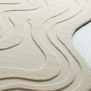 Alfombra de lujo irregular de felpa suave, estilo minimalista, para sala de estar, dormitorio, decoración estética del hogar. - Product Image 5