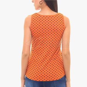 Camiseta sin mangas transpirable informal para mujer de marca privada con logo personalizado en la parte delantera, servicio OEM de alta calidad para venta al por mayor, la más vendida para ropa de gimnasio. - Product Image 2