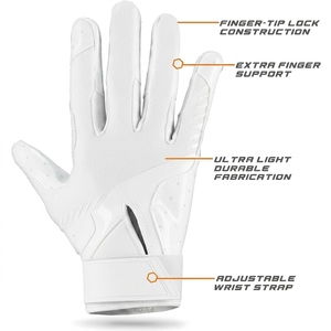 Guantes de Fútbol Americano Personalizados, Impresos, Transpirables, Ligeros, de Alta Calidad, Dedos Completos, Unisex, Diseña los Tuyos - Product Image 6