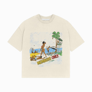 เสื้อยืดโอเวอร์ไซส์ 240 GSM ผ้าฝ้ายพรีเมียมเนื้อนุ่ม สีเทาอ่อน ระบายอากาศได้ดี พิมพ์โลโก้ตามสั่ง เสื้อยืดผู้ชายทรงหลวม ผ้าฝ้าย 100% - Product Image 3