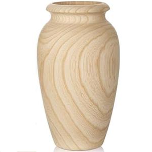 Florero de Madera de Mango Tallado a Mano, Decoración de Mesa para Sala de Estar u Oficina, Regalos y Uso al por Mayor, Florero de Madera Ecológico - Product Image 2