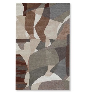 Hand Tufted Abstract Wool <b>Rug</b> | Modern Geometric Area Carpet | Contemporary Artistic Living Room Bedroom Home Decor Medium <b>Rug</b> - Product Image 1