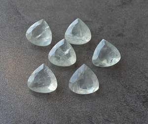 Piedra Preciosa Natural de Prehnita en Forma de Corazón, Facetada, Calibrada, para Joyería, Piedra de Cristal Curativa - Product Image 4