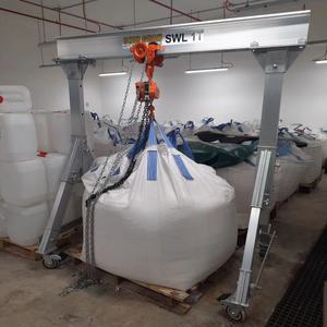 <span class=keywords><strong>200kg</strong></span> 400kg 500kg 1t 2t 3t 5t אלומיניום אור מטלטלין נייד מתכוונן גובה מיני מתקפל נייד Gantry מנוף למכירה - Product Image 3