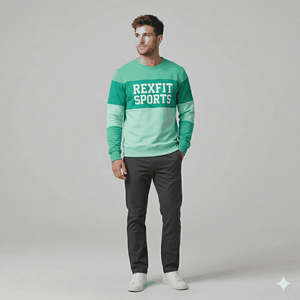 Sweat-shirts à col rond patchwork de haute qualité pour hommes, vêtements de sport décontractés, sweats en molleton surdimensionnés, sweats hip-hop - Product Image 6