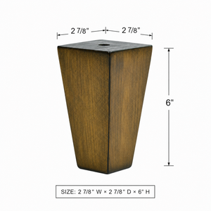 Pata Cuadrada de Madera Maciza para Muebles, Pie de Repuesto Resistente para Gabinetes, Sofás, Camas, Diseño Moderno, Uso en Hoteles, Exteriores y Salas de Estar - Product Image 2