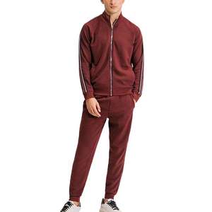 Survêtement Homme 100% Coton Sur Mesure Coupe Slim Respirant Nouveau Design Sportswear d'Été Polaire Uni Survêtements Adultes Hiver - Product Image 4